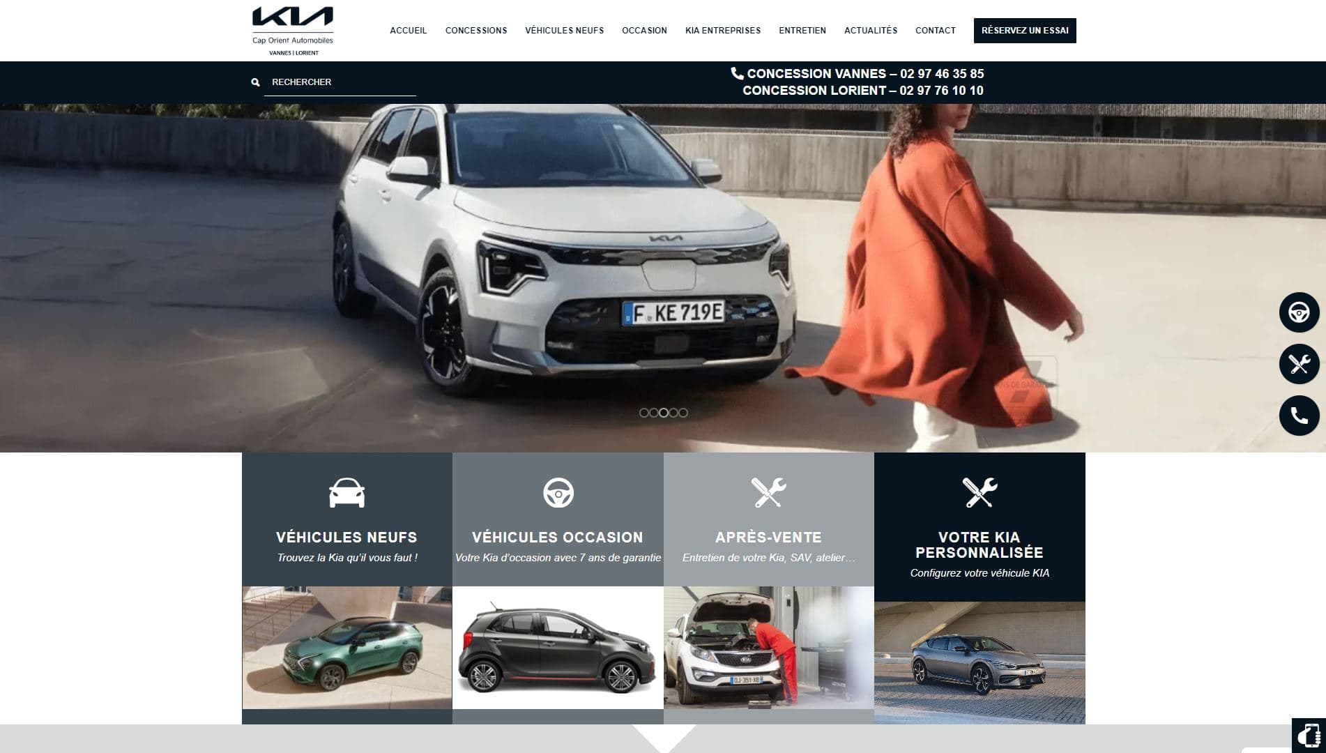 Kia 56 : Site web