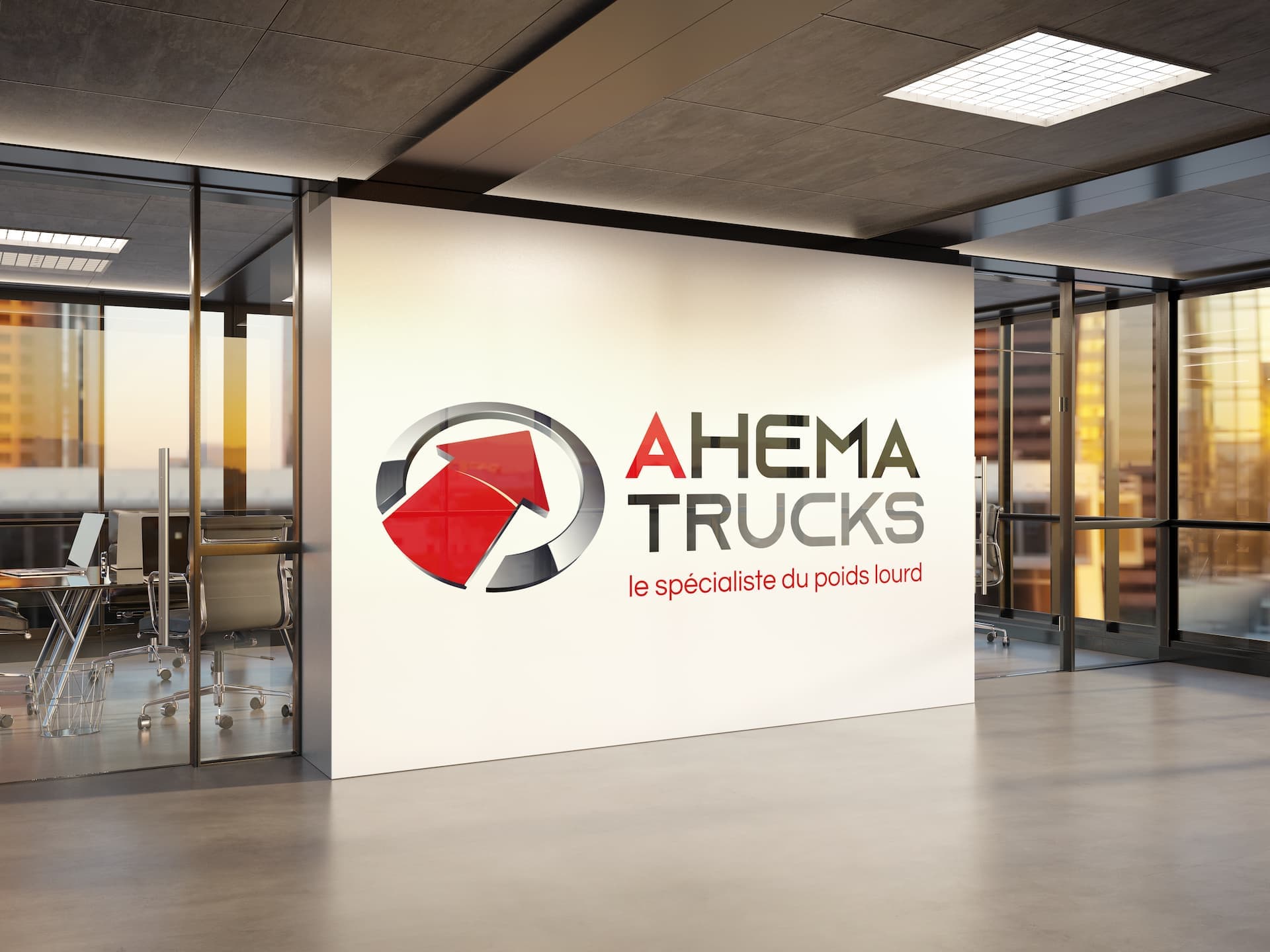 Ahema Trucks : Identité visuelle, supports imprimés, site web