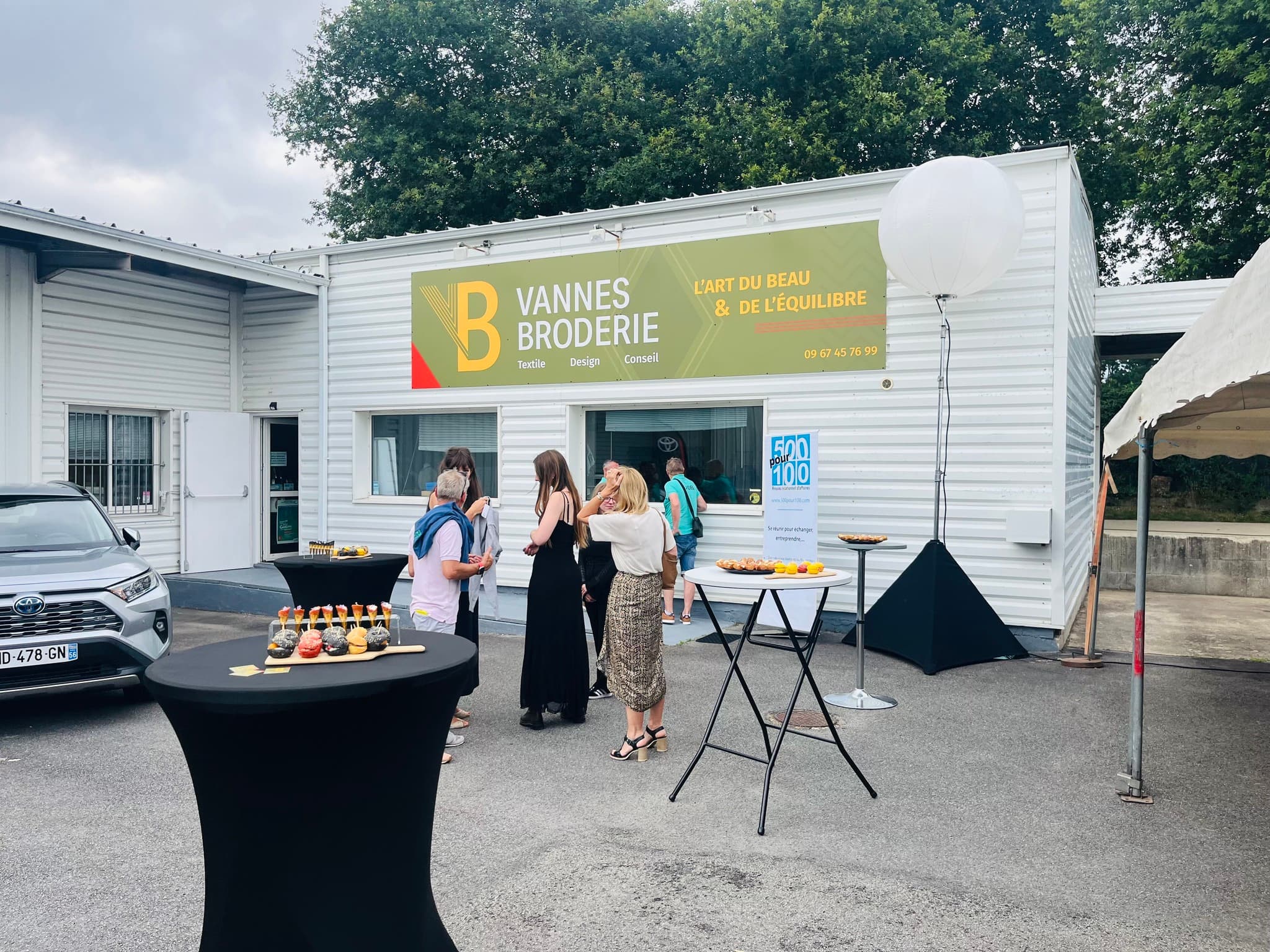 Club d'affaires 500pour100 chez Vannes Broderie